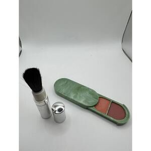 Clinique Soft-Pressed Powder Blush Duo & Twist Up Applicator Brush NWOT